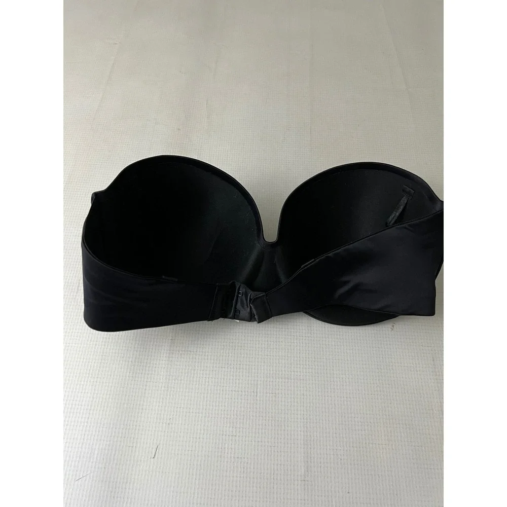 Maidenform Strapless Bra Women‎ 34D Black Convertible Underwire Missing Strap